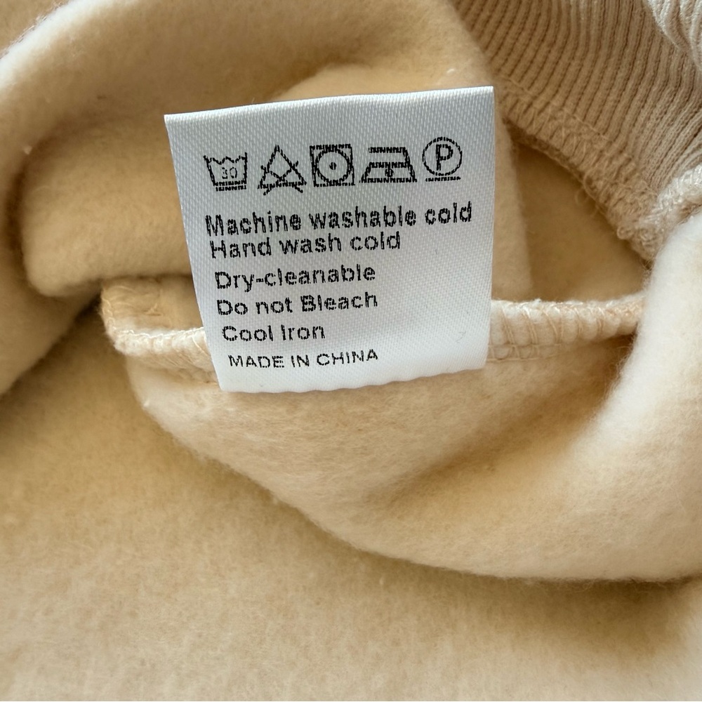 NWT-Trendy Queen Woman’s Beige Oversized Hoodie/Sweatshirt Fleece Pullover Sz XL - Picture 10 of 16